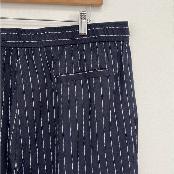 Eileen Fisher Cropped Wide Leg Tencel Pants Elastic Waist Lightweight - Large - Picture 10 of 14